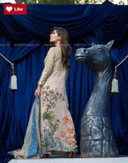 Beautiful Crimson Chiffon Dress With Pure Silk Back