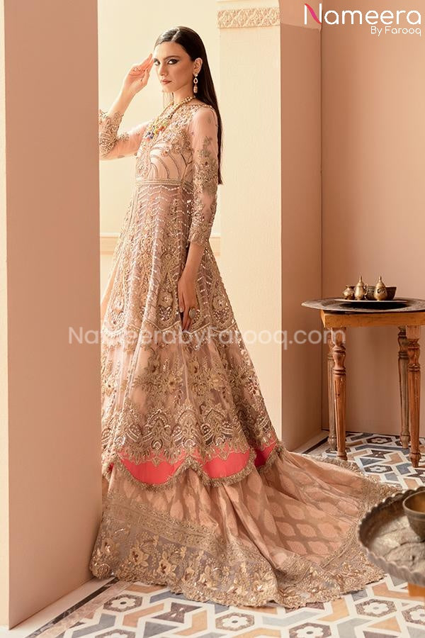 Beige Pakistani Dress