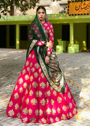 Berry Pink Lehenga Choli Wedding Dress Pakistani