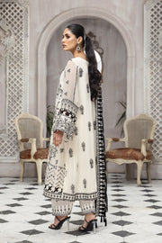 Black And White Salwar Kameez with Embroidery Latest