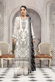 Black And White Salwar Kameez with Embroidery