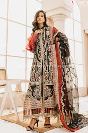 Black Floral Chiffon Dress 