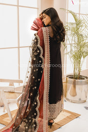 Black Heavy Chiffon Dress