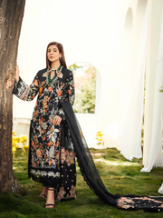 Black Floral Salwar Kameez Pakistani Eid Dress