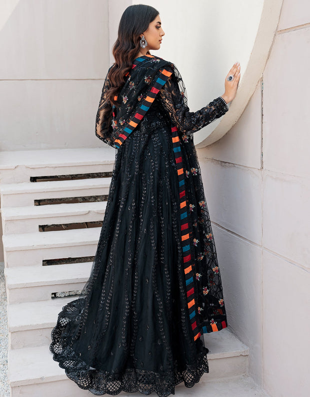 Black Frock Suit Pakistani Party Dresses