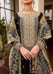 Black Gold Shirt Palazzo for Pakistani