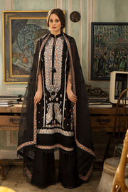 Black Lawn Kameez Trouser for Pakistani Party Wear