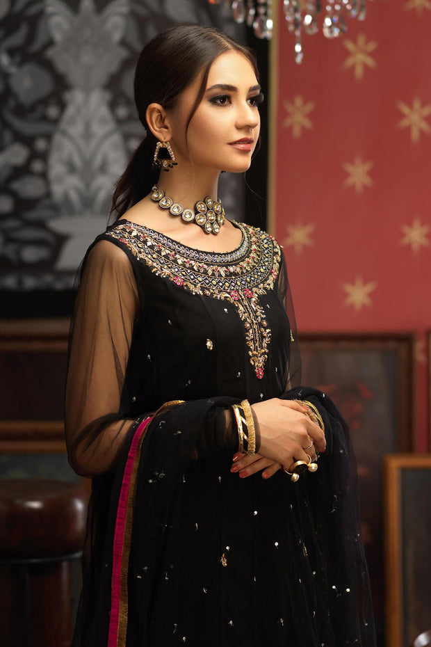Embellished Designer Black Lehenga Frock Pakistani Eid Dresses MEDIUM Embellished Designer Black Lehenga Frock Pakistani Eid Dresses MEDIUM