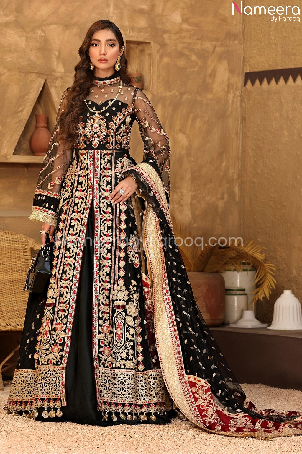 Black Maxi Dress Pakistani