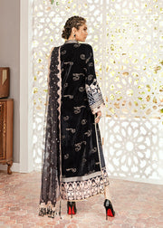 Black Pakistani Chiffon Dress for Wedding Party 2022