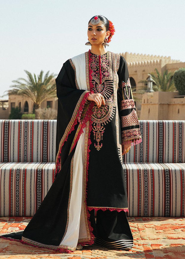 Black Salwar Kameez with Long Kameez Pakistani Dress