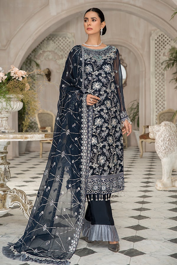 Black Traditional Pakistani Dress for Girls #PF344 Black Traditional Pakistani Dress for Girls #PF344