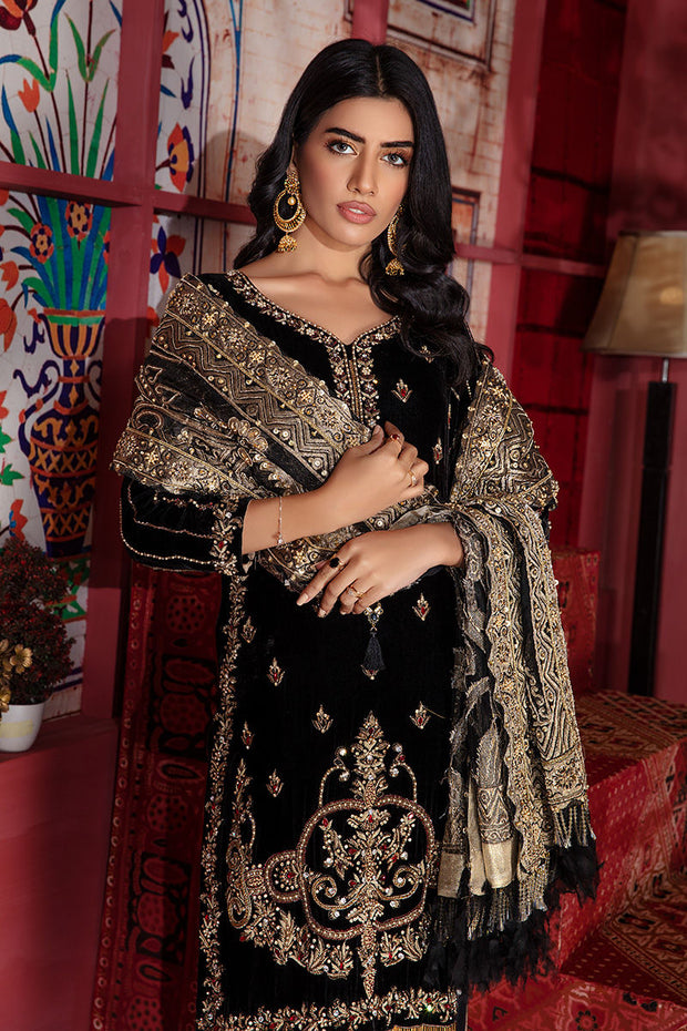 Black Velvet Salwar Kameez Pakistani