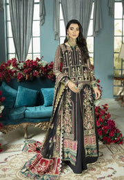 Black Wedding Dress Pakistani in Organza Gown Style