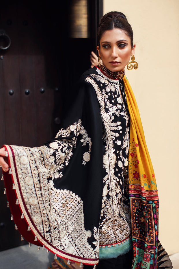 Black White Salwar Kameez for Pakistani Eid Dress 2022