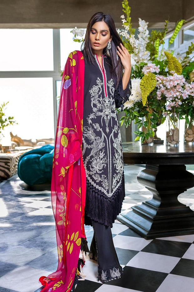 Buy Black Lawn Dress for Women Online Nameera by Farooq Buy Black Lawn Dress for Women Online Nameera by Farooq