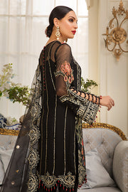Pakistani Eid Dress In Elegant Black 1