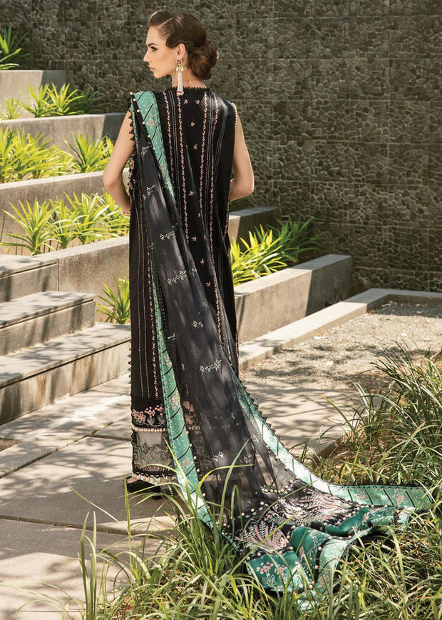  Black and Green Lawn Salwar Kameez Pakistani Eid Dress 2022