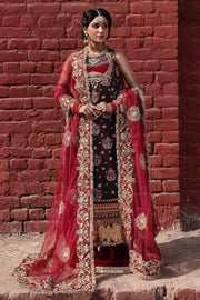 Black and Red Kameez Salwar Pakistani Wedding Dress