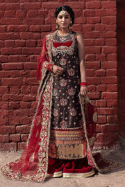 Black and Red Kameez Salwar Pakistani Wedding Dresses