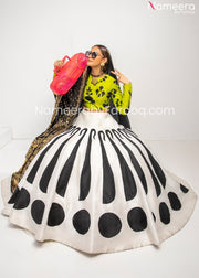 Black and White Lehenga 2021
