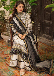 Black and White Long Kameez Sharara