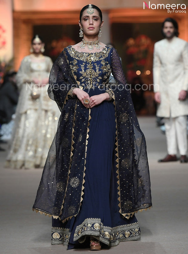 Blue Embroidered Dress 