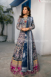 Blue Embroidered Dress 