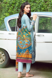 Blue Lawn Dress Pakistani in Kameez and Trouser Style Online