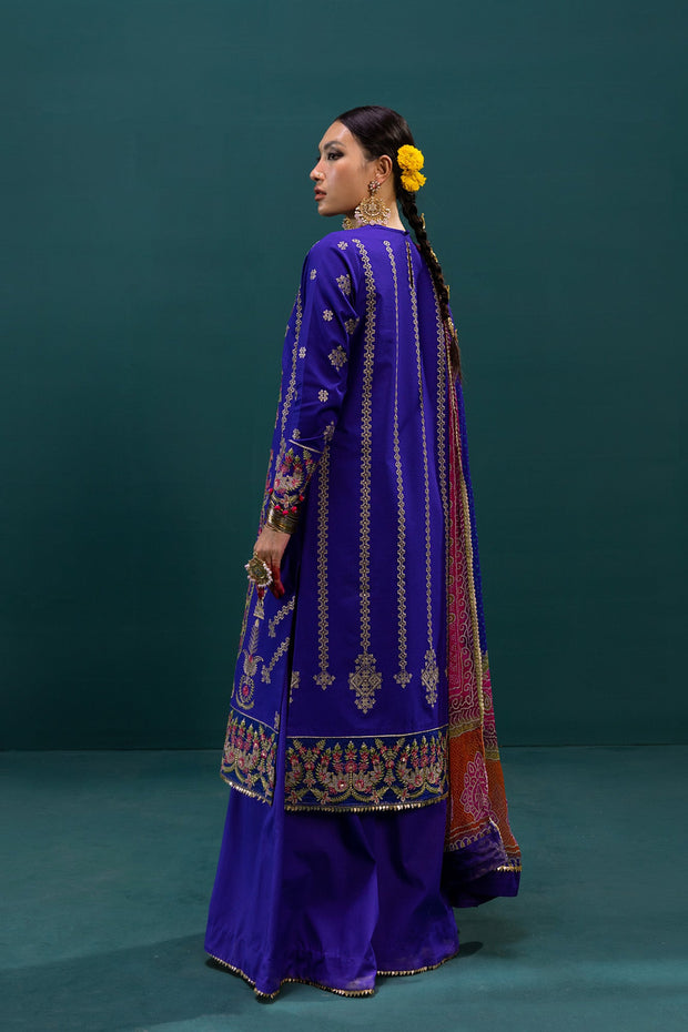Blue Lawn Salwar Kameez Pakistani Eid Dresses 2022