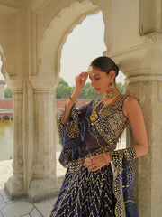 Blue Lehenga Choli Pakistani Wedding Dress