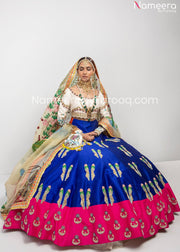 Designer Bridal Blue Lehenga 
