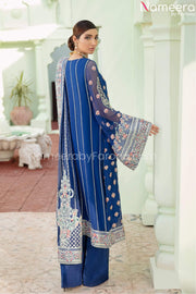 Blue Pakistani Wedding Dress