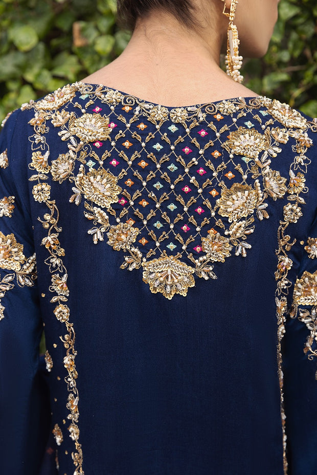 Blue Sharara Salwar Kameez 