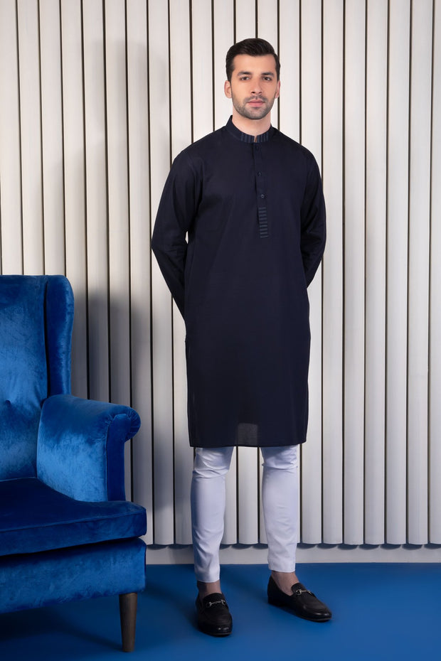Boys Eid Shalwar Kameez in Black Color Overall Look