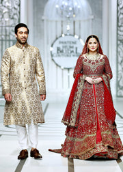 Bridal Dark Red Indian Wedding Dress