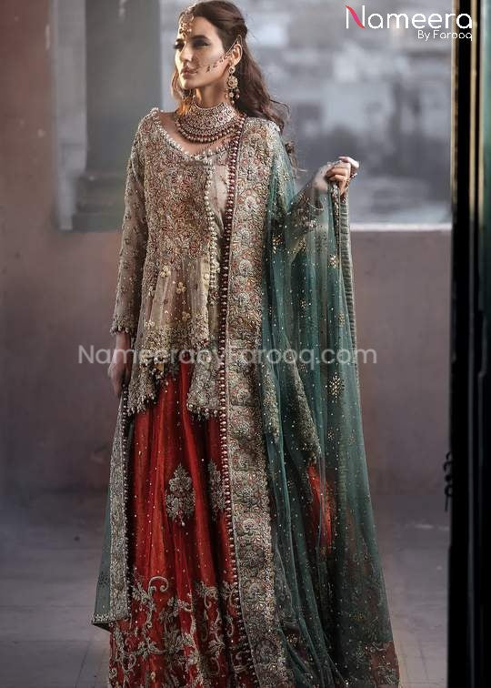 Bridal Dress Pakistani Lehenga Frock