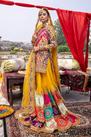 Bridal Dresses for Mehndi in Sharara Kameez