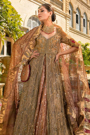 Bridal Golden Lehenga Combination 