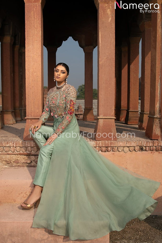 Net Embroidery Gown | Kurti designs party wear, Long kurti designs, Indian  dresses