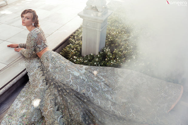 Bridal Grey Lehenga Choli