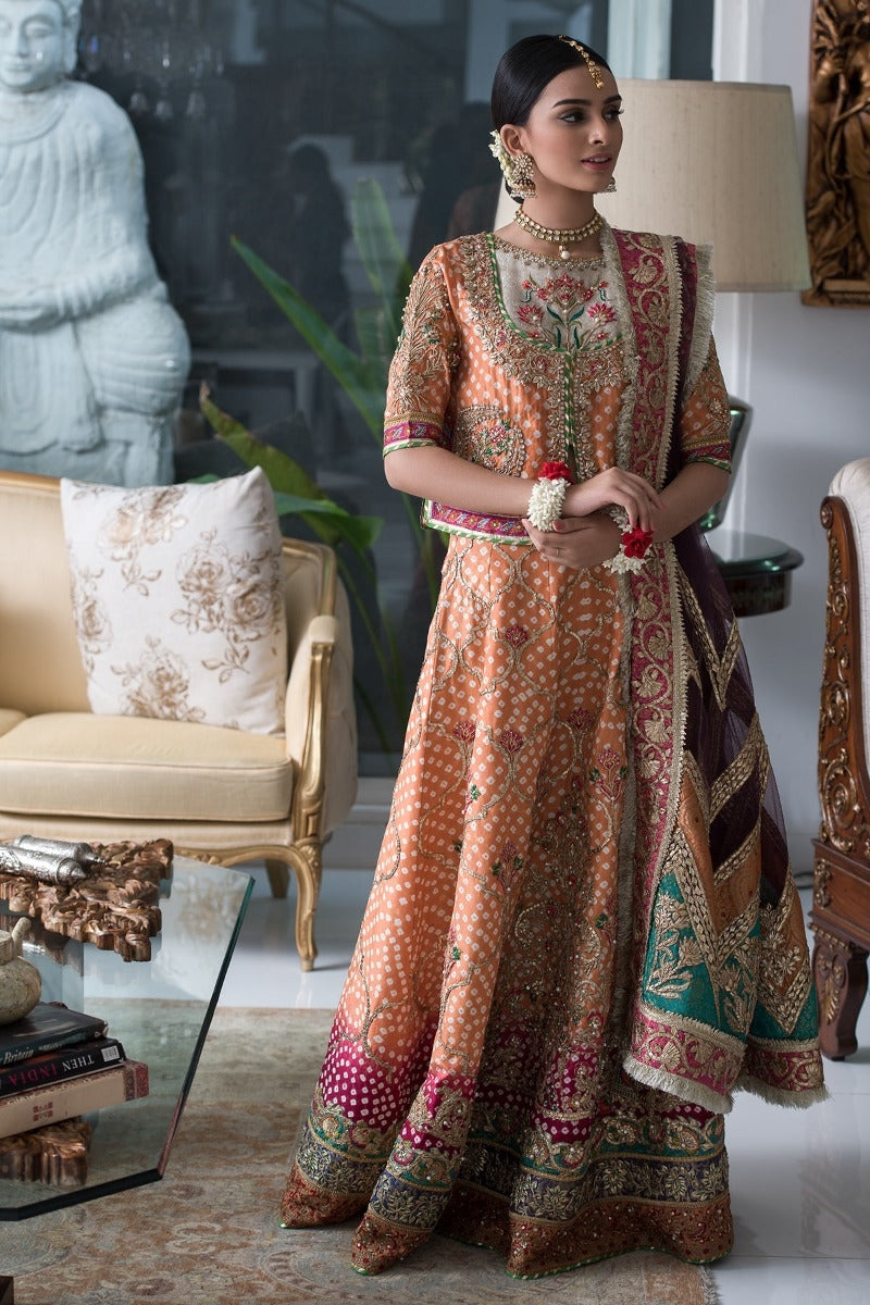 Bridal Heavy Mehndi Lehnga Choli 