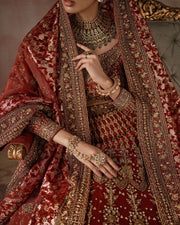 Bridal Lehenga Choli and Dupatta Indian Bridal Dress Online