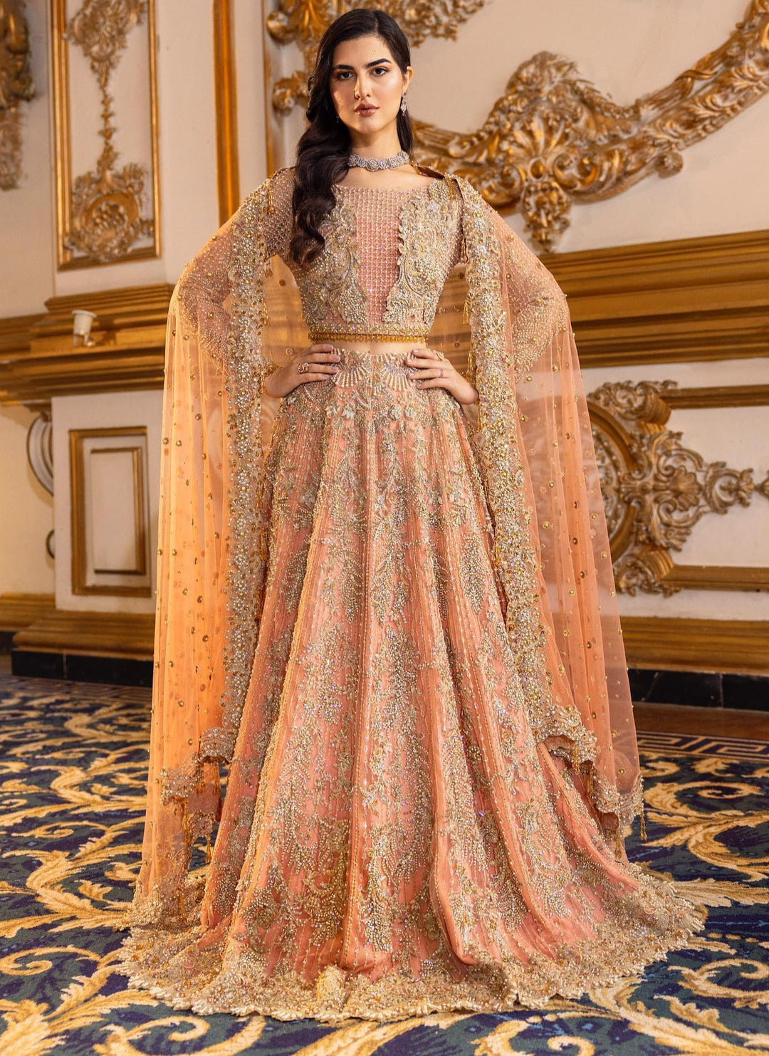 Exquisite Pakistani Bridal Lehenga Set - Perfect for Weddings