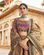 Bridal Lehenga Choli and Dupatta for Wedding