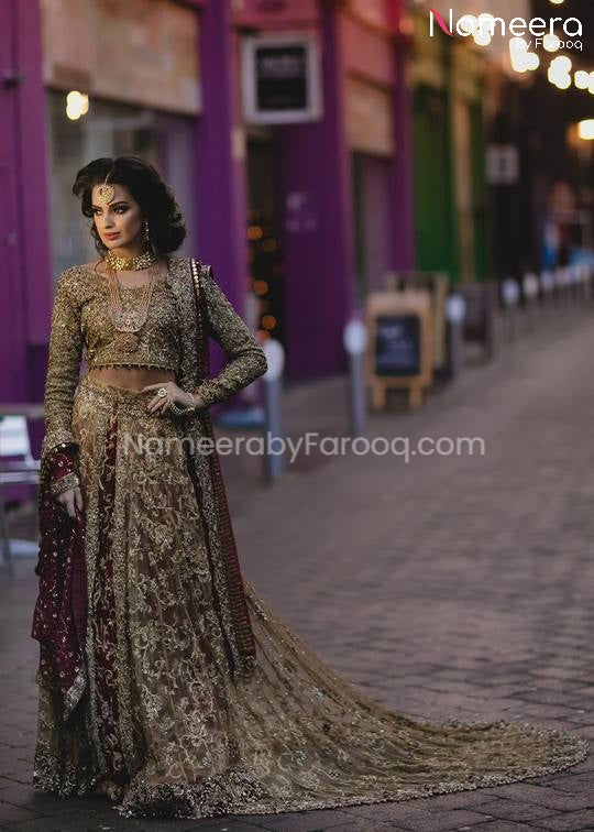 Bridal Lehenga Choli in Gold