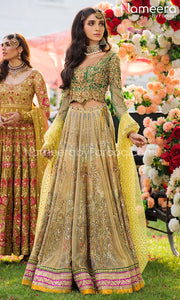 Bridal Lehenga Choli in Green