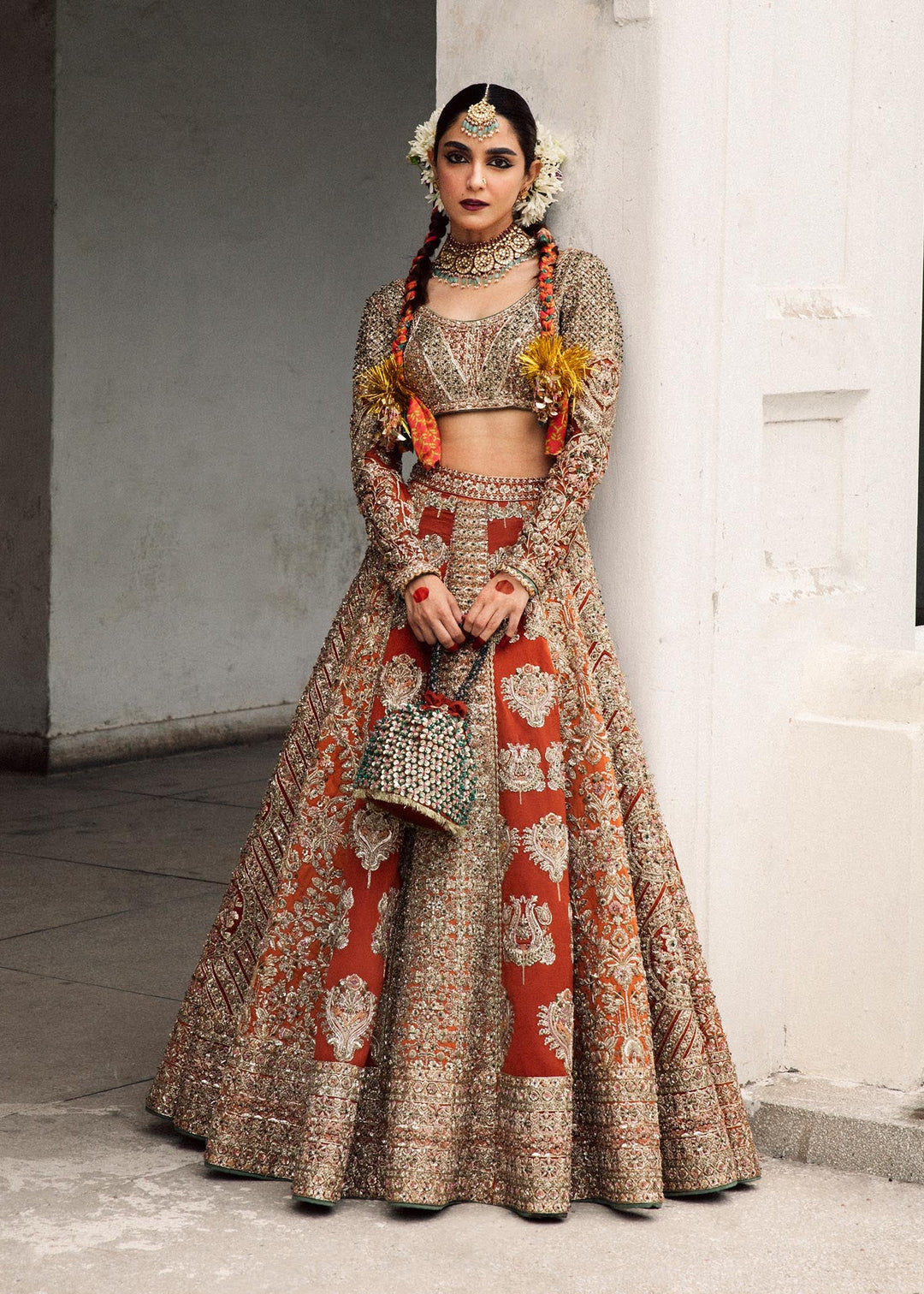 Luxury Pakistani Bridal Lehenga Choli for Weddings