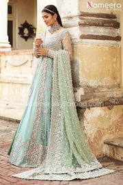 Elegant Front Open Gown Pakistani Bridal Dress Online 2021 – Nameera by ...