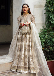 Bridal Lehenga and Organza Pishwas Frock Wedding Dress